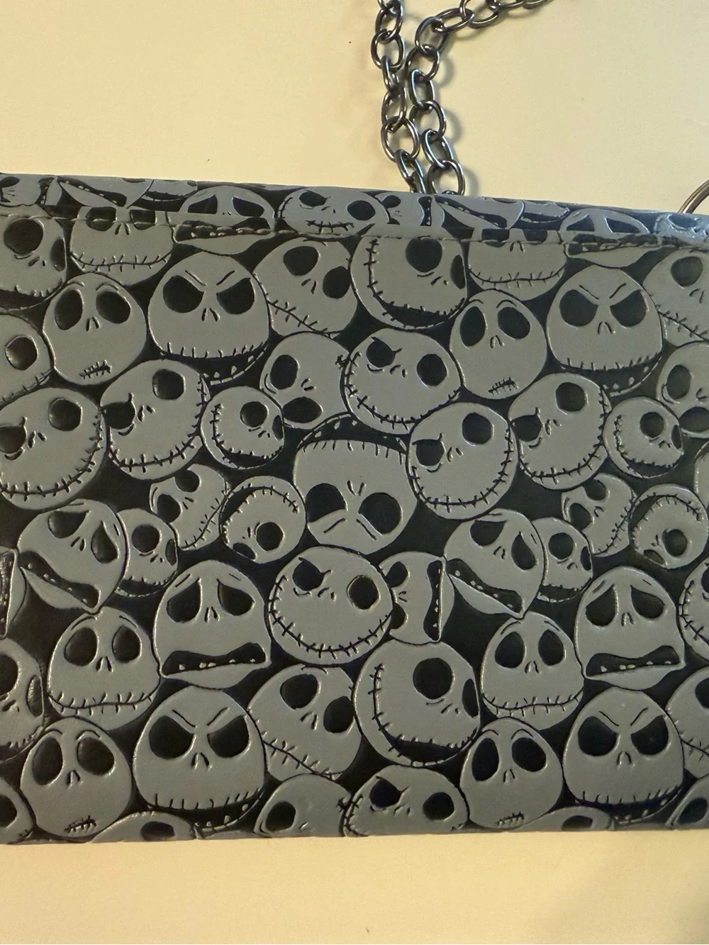 The Nightmare Before Christmas Jack Skellington Teal Accent Crossbody Wallet
